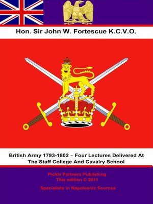 cover image of The British Army 1793-1802